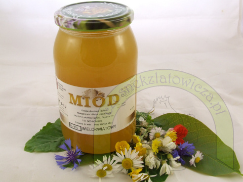 Miód wielokwiatowy - 1200 gram Miód wielokwiatowy - 1200 gram
