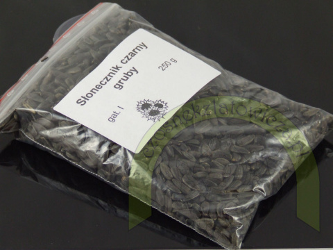 Słonecznik czarny gruby 250 g Słonecznik czarny gruby 250 g
